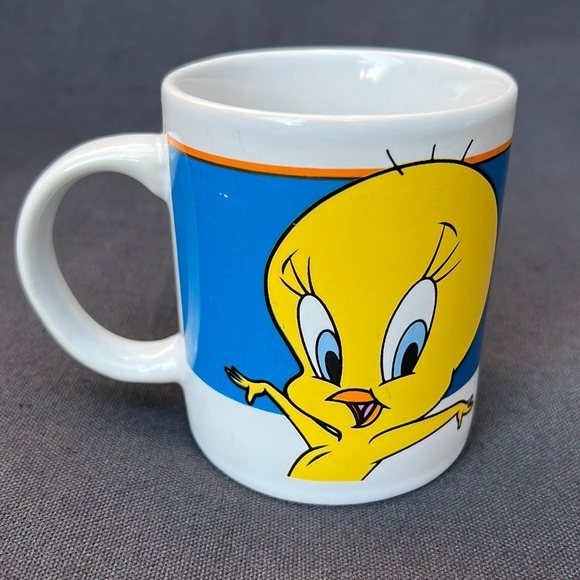 Vintage (1999) Warner Bros. Looney Tunes Tweety Bird Gibson Mug 8-10 oz Cup - Picture 1 of 7